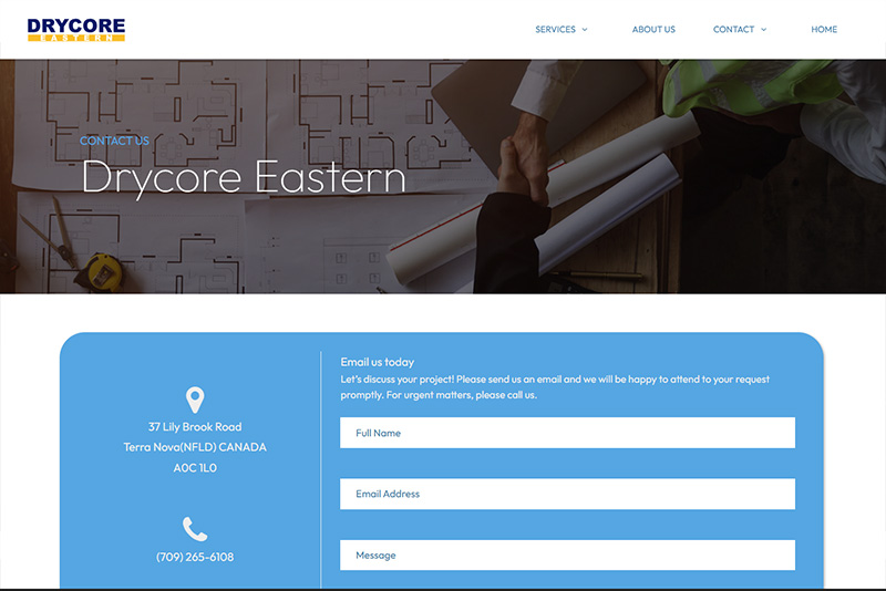 WEBSITE DESIGN |Drycore Eastern